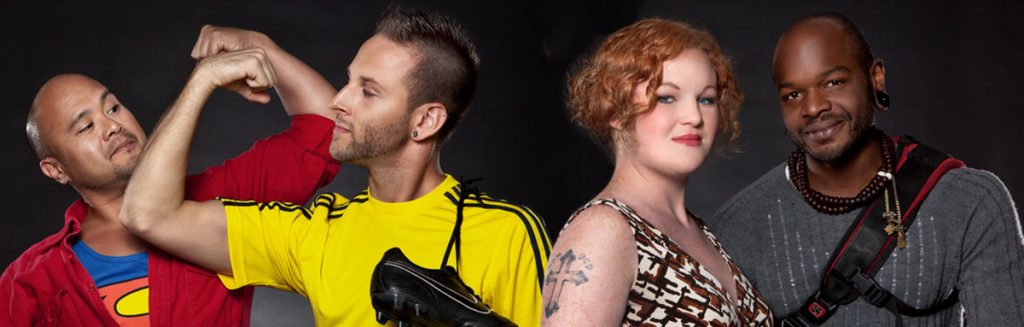 Photo of 4 people who are volunteers